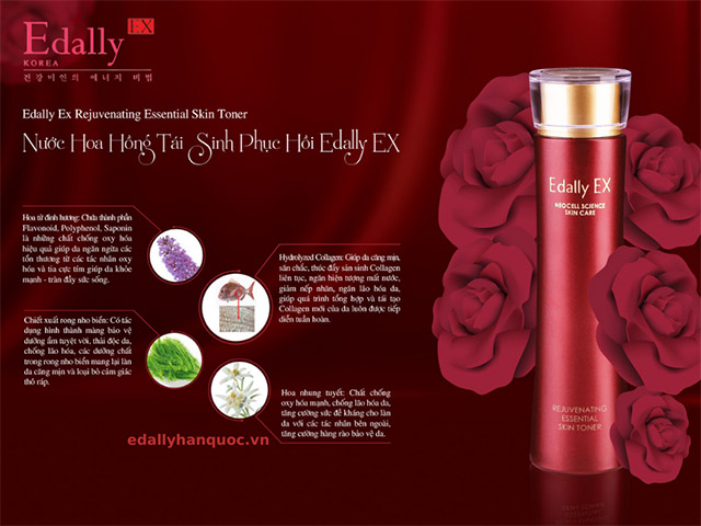 Nước hoa hồng tái sinh phục hồi Edally EX - Rejuvenating Eessential Skin Toner 
