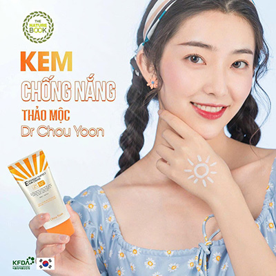 Kem Chống Nắng Dưỡng Da Dr Chou Yoon The Nature Book Everyday Perfect Sun Cream SPF50+/PA+ + +