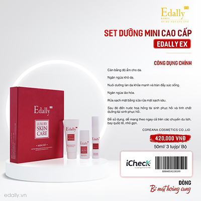 Set Dưỡng Mini Cao Cấp Edally EX Hàn Quốc - EDally EX Luxury Skin Care Mini Edally