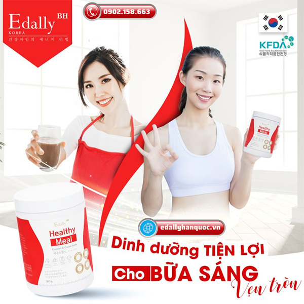 Bữa ăn thay thế Edally Healthy Meal - Dinh dưỡng tiện lợi cho bữa sáng vẹn tròn