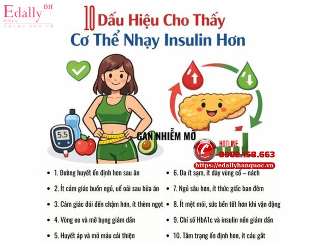 10 dấu hiệu cho thấy cơ thể nhạy insulin hơn bình thường