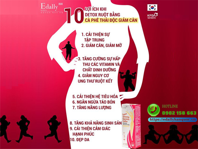 10 lợi ích của Cà phê giảm cân thải độc Edally Super Slimming Garcinia Coffee