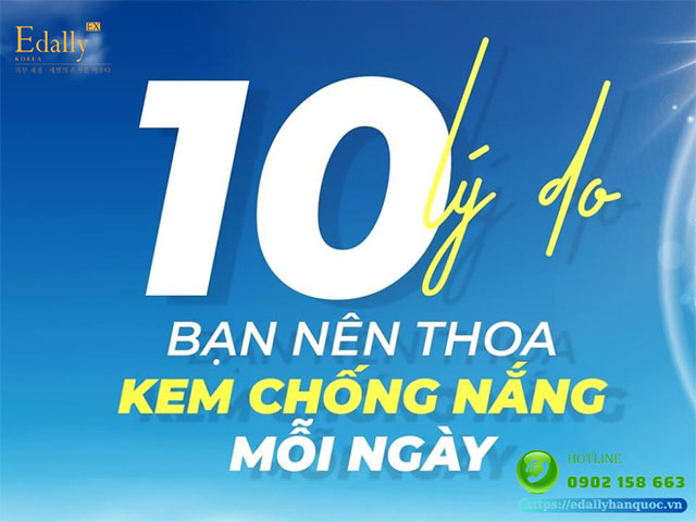 10 Lý Do Bạn Nên Thoa Kem Chống Nắng Mỗi Ngày