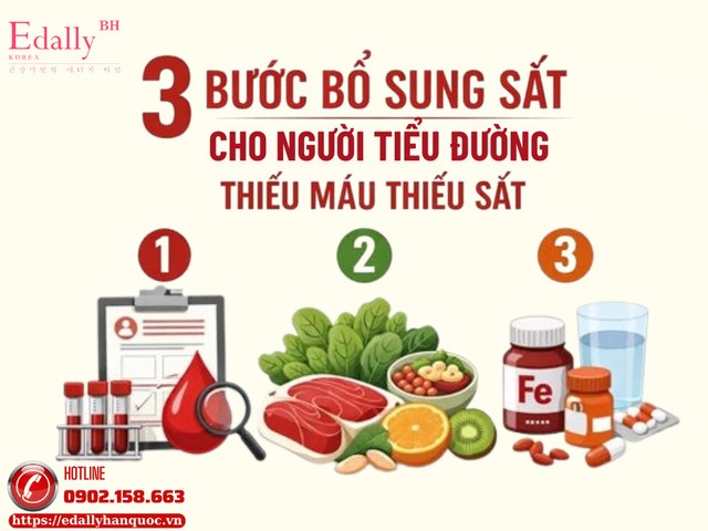 3 bước bổ sung sắt cho người bệnh tiểu đường thiếu máu thiếu sắt 3 bước bổ sung sắt cho người bệnh tiểu đường thiếu máu thiếu sắt