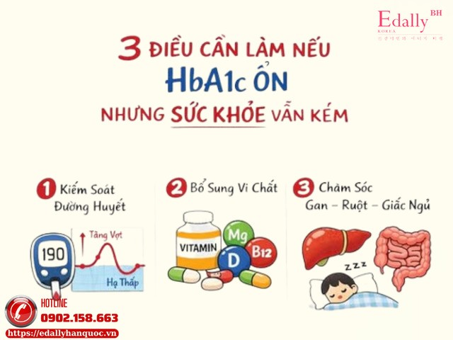 3 điều cần làm nếu chỉ số HbA1c ổn nhưng sức khỏe vẫn kém