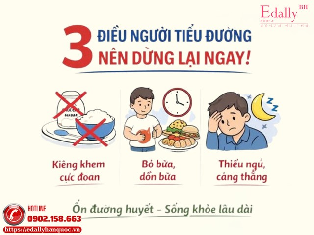 3 Điều Người Bệnh Tiểu Đường Nên Dừng Lại Ngay