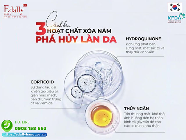 3 hoạt chất xóa nám trong Mỹ phẩm âm thầm phá hủy làn da của chúng ta