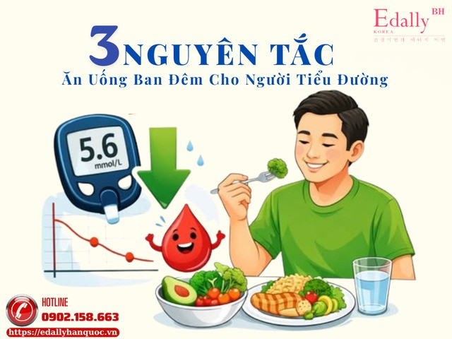 3 nguyên tắc ăn uống ban đêm cho người bệnh tiểu đường