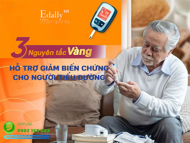 3 nguyên tắc vàng giảm biến chứng cho người bệnh tiểu đường