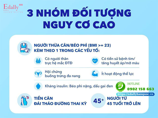 3 nhóm đối tượng có nguy cơ cao mắc tiền đái tháo đường