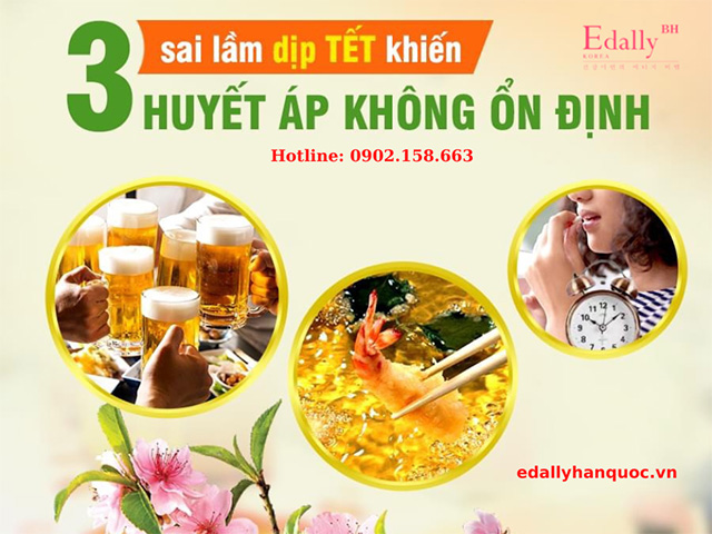 Sai Lầm Khiến Huyết Áp Không Ổn Định Dịp Tết Và Sau Tết