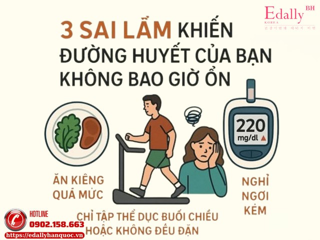 3 Sai Lầm Khiến Đường Huyết Của Bạn Không Bao Giờ Ổn
