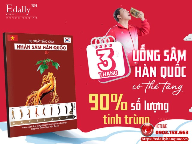 Uống Nhân sâm Hàn Quốc 3 tháng có thể tăng 90% số lượng tinh trùng Uống Nhân sâm Hàn Quốc 3 tháng có thể tăng 90% số lượng tinh trùng