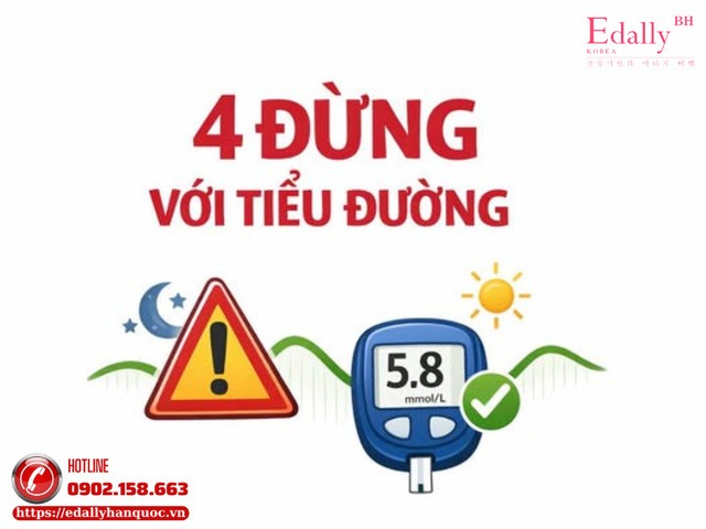 4 đừng với người bệnh tiểu đường để sống khỏe, ngừa biến chứng