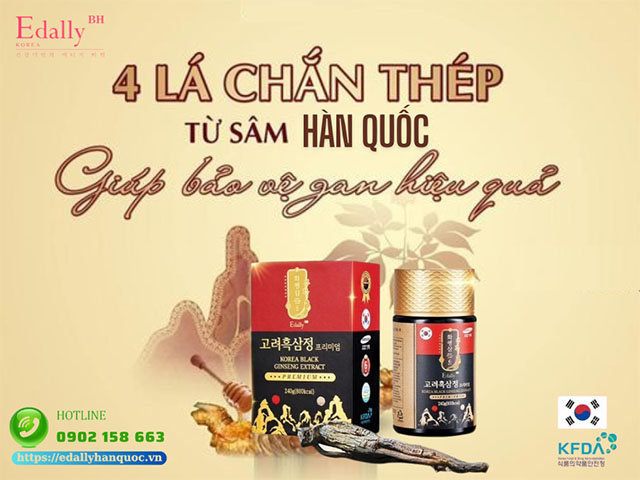 4 lá chắn thép từ Nhân sâm Hàn Quốc giúp bảo vệ gan hiệu quả