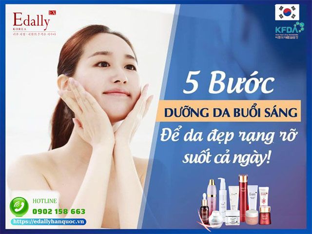 5 bước dưỡng da buổi sáng để da đẹp rạng rỡ suốt cả ngày