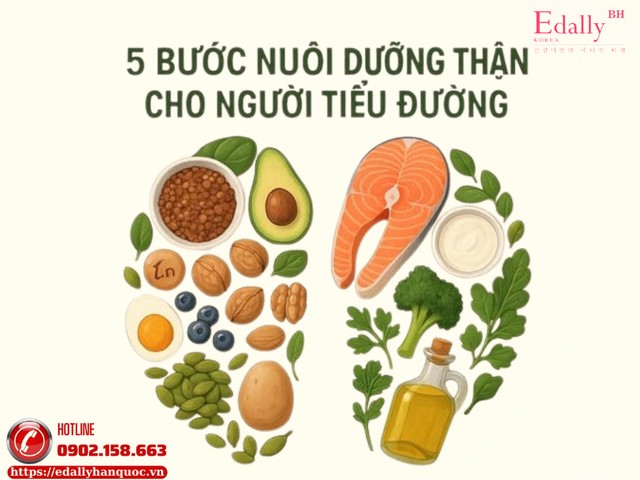 5 bước nuôi dưỡng lại thận cho người bệnh tiểu đường