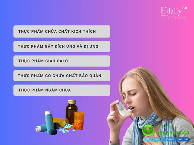 5 nhóm thực phẩm có hại đối với người bị hen suyễn