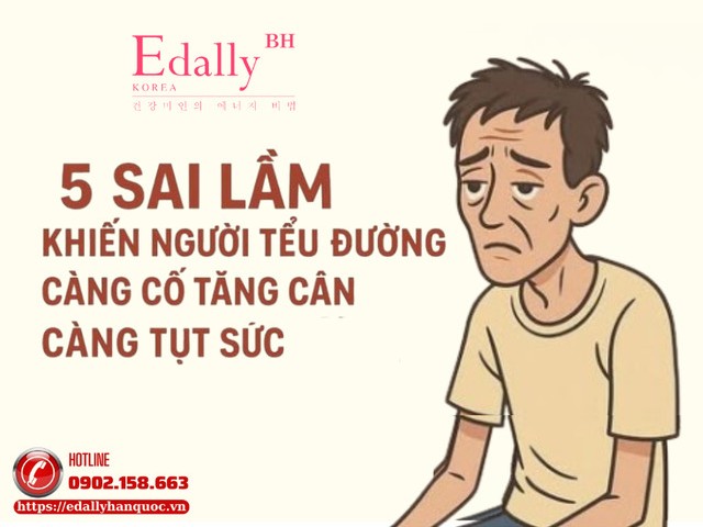 5 sai lầm khiến người bệnh tiểu đường càng cố tăng cân càng tụt sức
