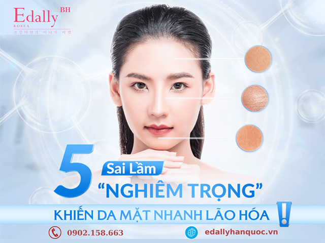 5 sai lầm nghiêm trọng khiến da mặt nhanh lão hóa