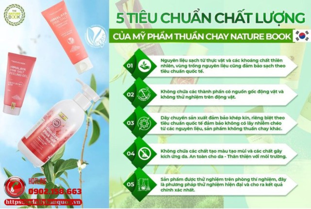 5 tiêu chuẩn chất lượng của Mỹ phẩm thuần chay Hàn Quốc The Nature Book