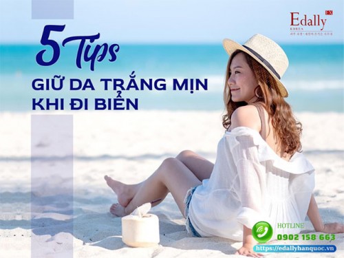 5 Tips Giữ Da Trắng Mịn Khi Đi Biển 