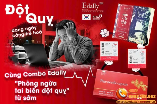 Đột quỵ đang ngày càng trẻ hóa - Cùng combo Edally phòng ngừa tai biến, đột quỵ từ sớm