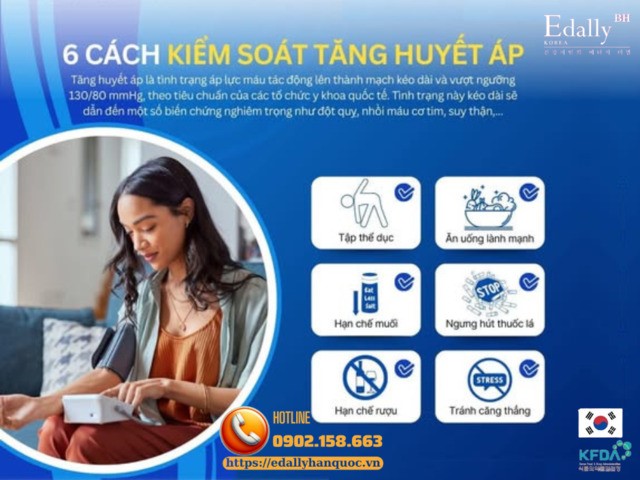 6 cách để kiểm soát tăng huyết áp hiệu quả, an toàn