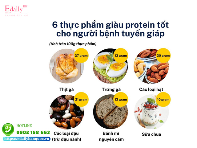 6 loại thực phẩm giàu protein tốt cho người bệnh tuyến giáp