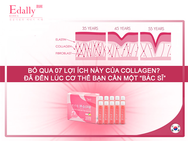 Bỏ qua 7 lợi ích này của Nước uống Beauty Super Collagen Edally Hàn Quốc thì đã đến lúc cơ thể bạn cần một bác sĩ