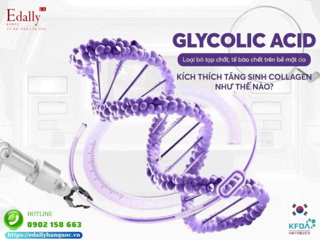 Glycolic acid loại bỏ tạp chất, tế bào chết trên bề mặt da, kích thích tăng sinh collagen như thế nào?