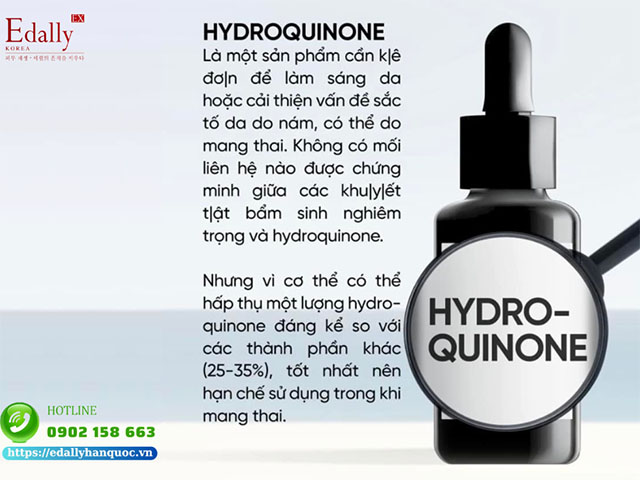 Hydroquinone là chất độc hại trong mỹ phẩm mẹ bầu cần tránh ngay