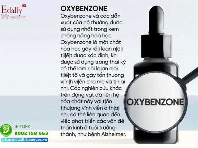 Oxybenzone là chất độc hại trong mỹ phẩm mẹ bầu cần tránh ngay