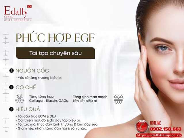 Peptide EGF có tác dụng tái tạo da chuyên sâu