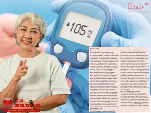 Retatrutide - Khi điều trị đái tháo đường típ 2 không còn chỉ là hạ HbA1c