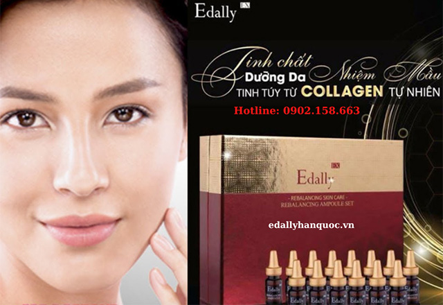 Ampoule Collagen tươi làm mờ thâm nám, tàn nhang Edally EX Hàn Quốc - Tinh chất dưỡng da nhiệm màu tinh túy từ Collagen thiên nhiên