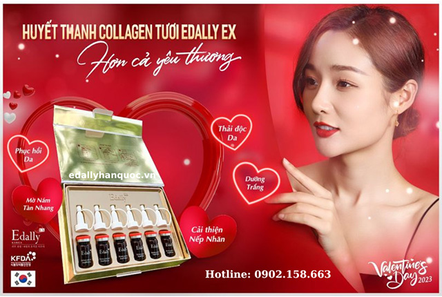 Ampoule Huyết thanh Collagen tươi Edally EX Hàn Quốc - Hơn cả sự yêu thương