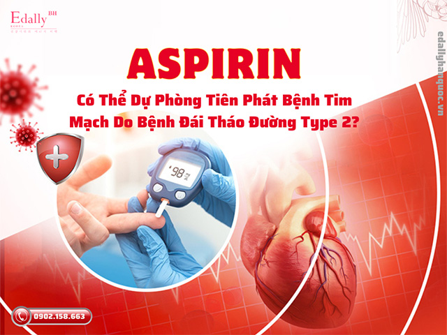 Có nên điều trị aspirin để dự phòng tiên phát biến cố tim mạch cho bệnh nhân đái tháo đường type 2 không?