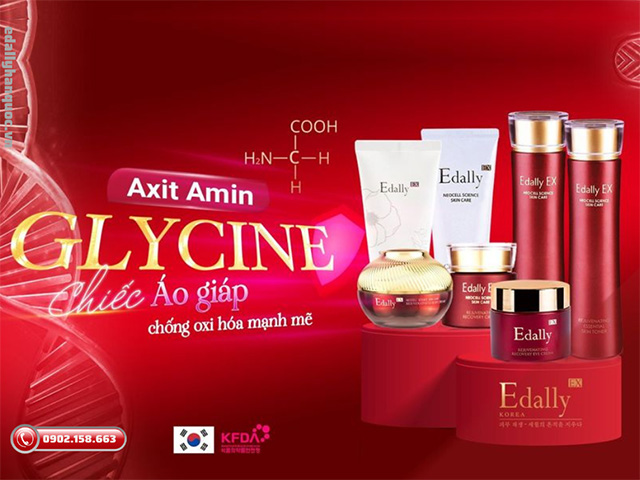Axit Amin Glycine trong Mỹ phẩm Edally EX - Chiếc áo giáp chống oxi hóa mạnh mẽ cho làn da sáng khỏe