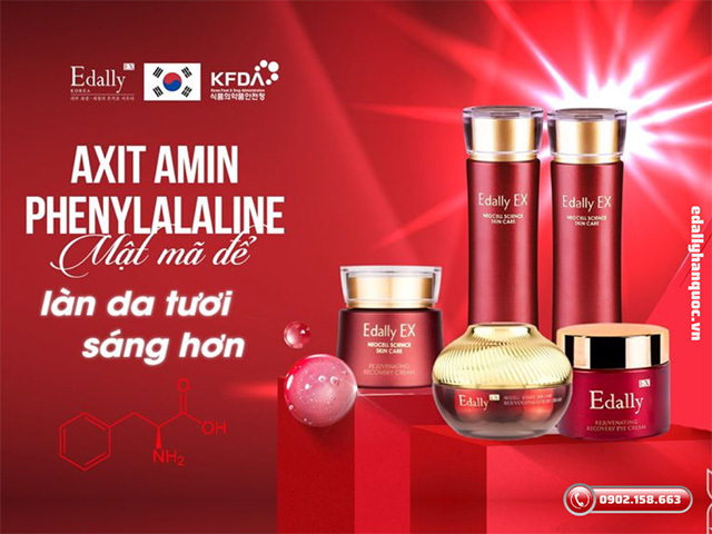 Axit amin Phenylalanine trong Mỹ phẩm Edally EX - Mật mã để làn da tươi sáng hơn mỗi ngày