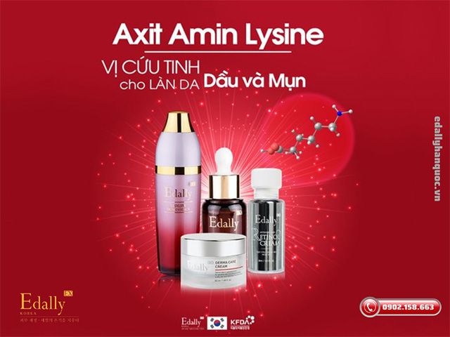 Axit Amin Lysine trong Mỹ phẩm Edally EX - Vị cứu tinh cho làn da dầu và mụn
