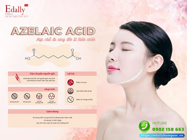 Azelaic acid - Hợp chất dưỡng da đa năng và an toàn đến từ thiên nhiên