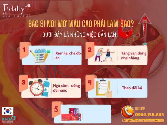 Bác sĩ nói bị mỡ máu cao thì cần phải làm gì?