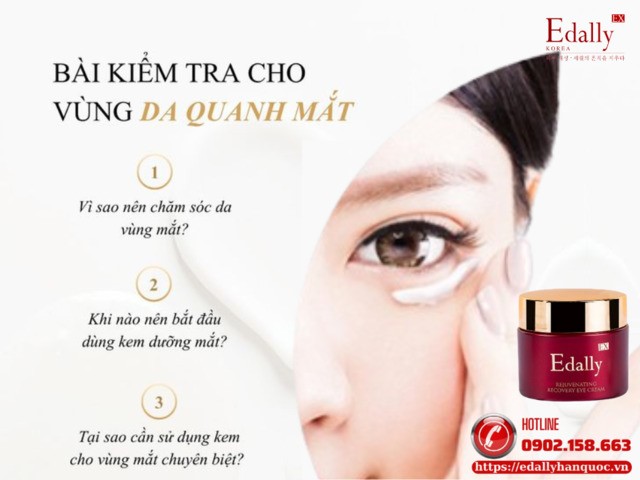 Bài kiểm tra vùng da quanh mắt