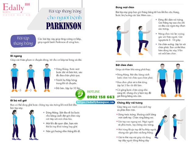 Bài tập chống té ngã ở những người bệnh Parkinson