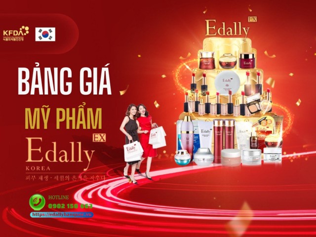 Bảng giá các sản phẩm mỹ phẩm Edally EX Hàn Quốc nhạp khẩu chính hãng (mới nhất)