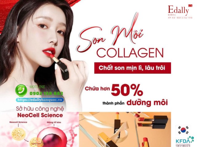 Bộ sưu tập Son môi Collagen Edally EX Hàn Quốc chính hãng