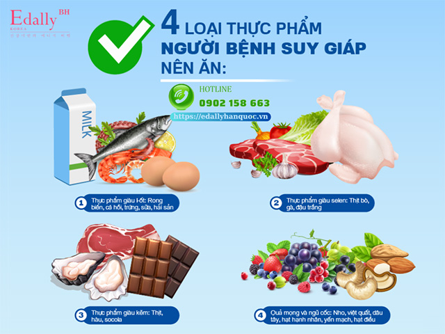 Bệnh nhân suy giáp nên ăn gì để kiểm soát cân nặng và cải thiện bệnh?