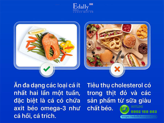 Bệnh nhân tim mạch cần lưu tâm đến chế độ ăn đa dạng các loại cá và hạn chế thực phẩm chứa cholesterol