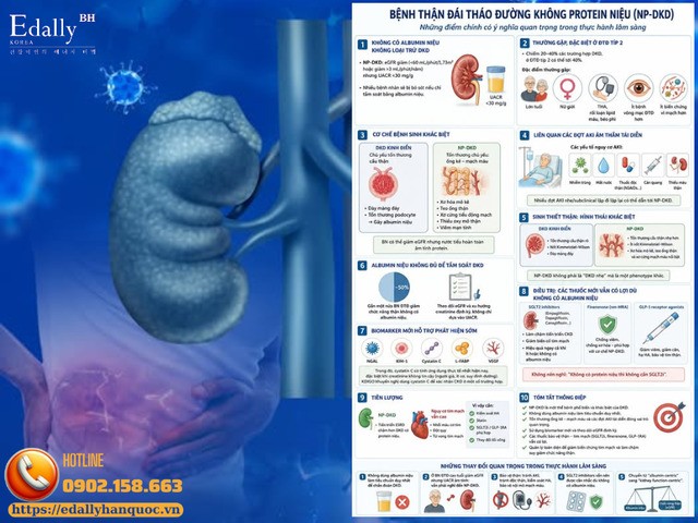 Bệnh Thận Đái Tháo Đường Không Protein Niệu - Lành Hay Dữ Hơn?